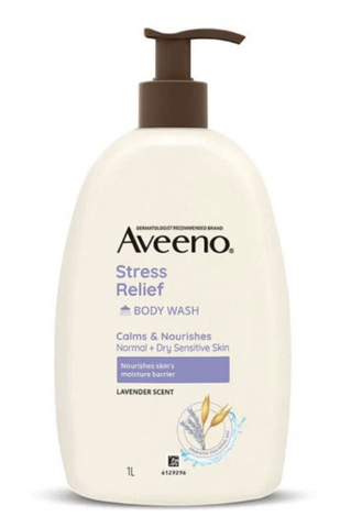 Aveeno104 - 1L巨無霸裝 天然薰衣草 高效防敏沐浴露 (平行進口)