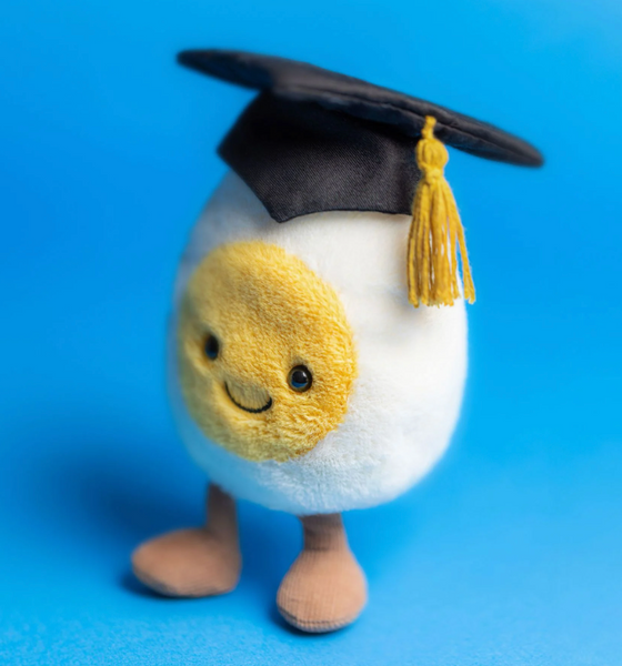 Jelly016 香港現貨 JELLYCAT Amuseable Boiled Egg Graduation 14cm