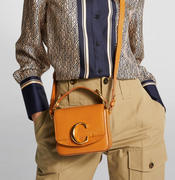 香港現貨 Chloe Mini C bag, autumnal brown