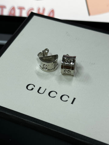 香港現貨 Gucci Earring  白金