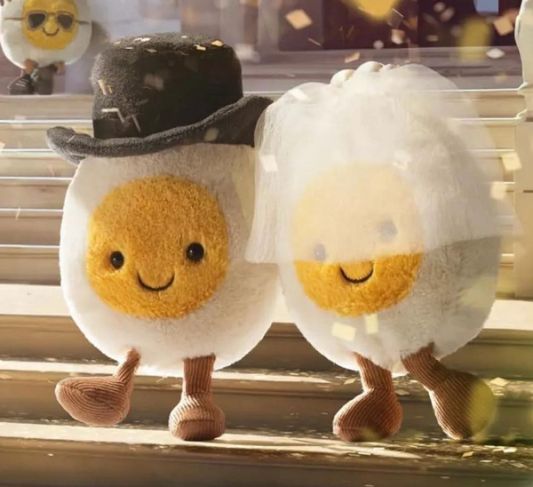 香港現貨 JELLYCAT Boiled Egg Bride ,14cm