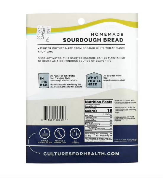 CFH001 Starter of San Francisco Style Sourdough, 1 Packet, .19 oz (5.4 g)(parallel import)