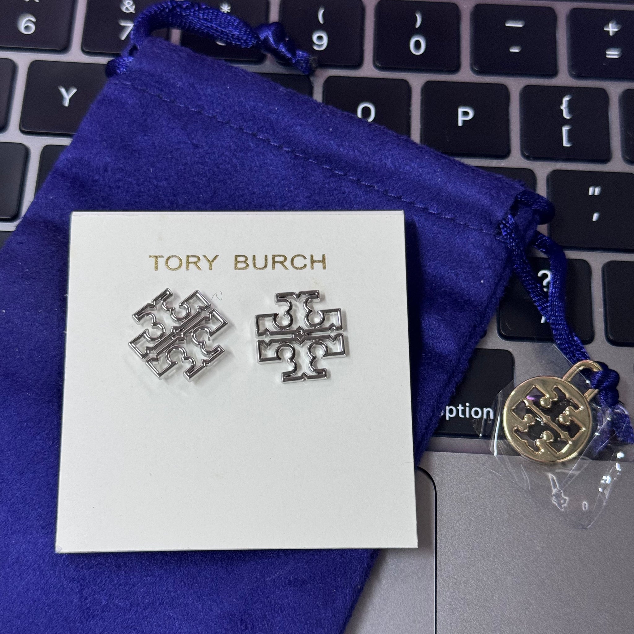 Tory Burch Logo Earring