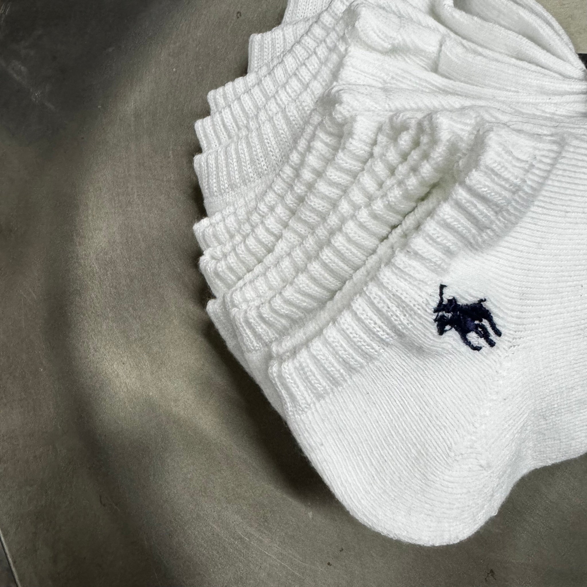 polo205 大優惠 6對白色 男裝經典小馬logo短襪 (平行進口)