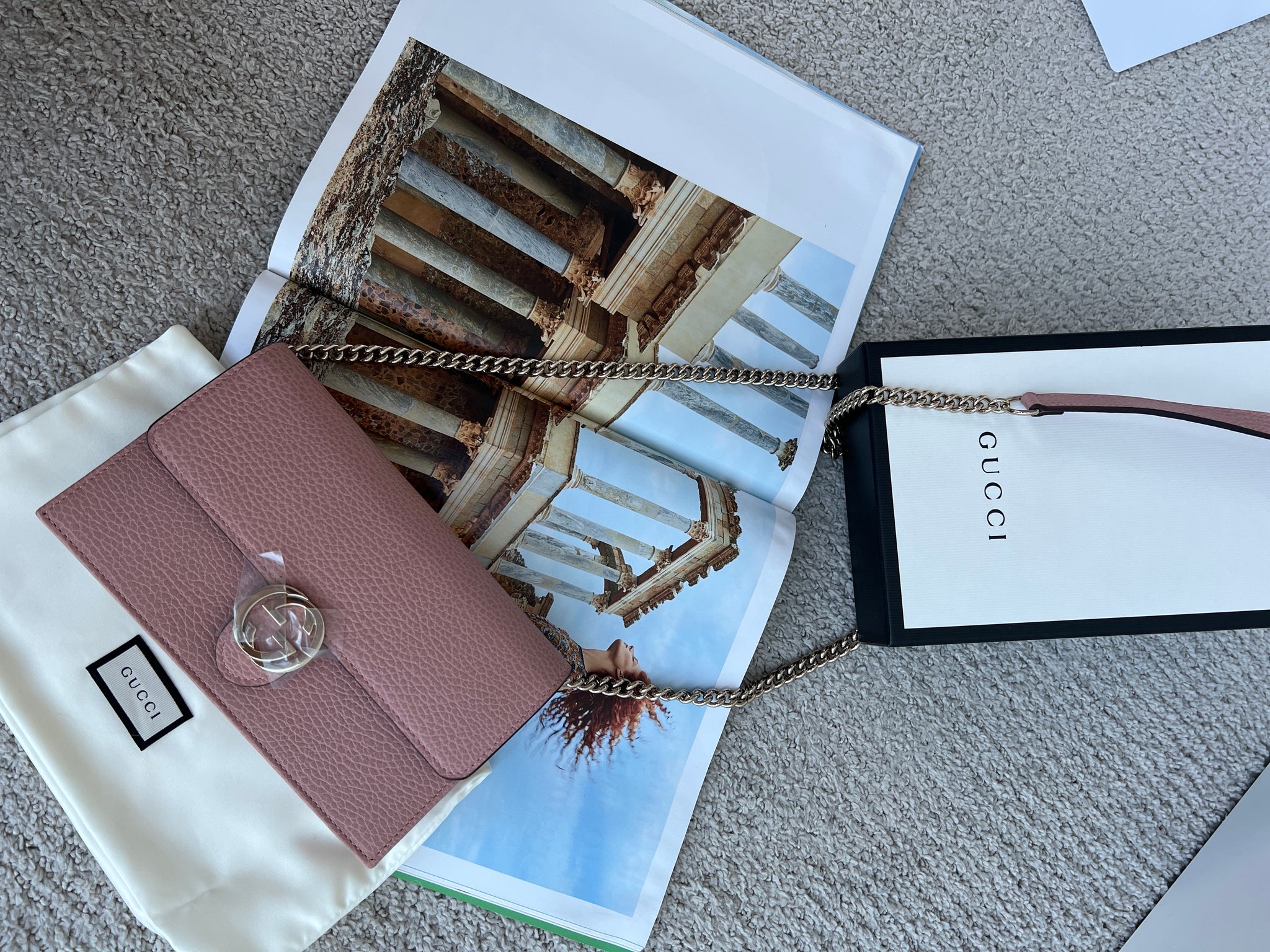香港現貨  Gucci G扣 斜挎包