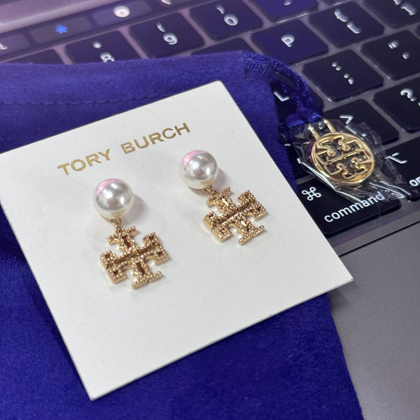 tory338 香港現貨 tory burch pearl earring
