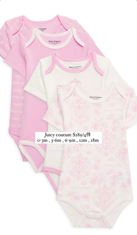 香港現貨 Juicy Couture Bodysuit x 4
