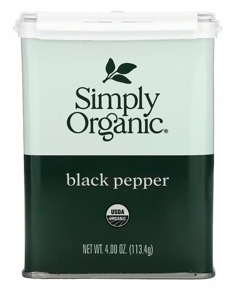 So007 Simply Organic, Black Pepper, 4 oz (113.4 g)
