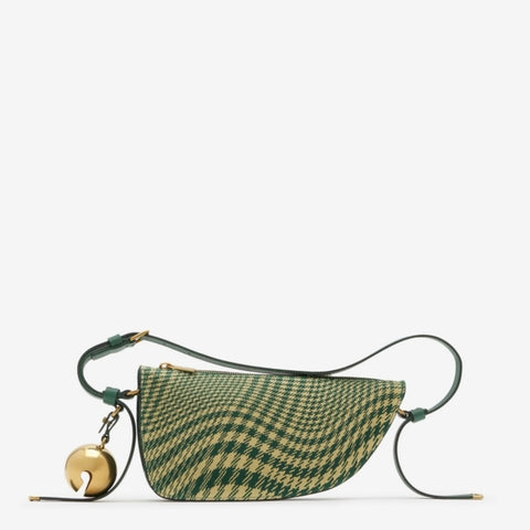 香港現貨 Burberry mini green shield sling bag