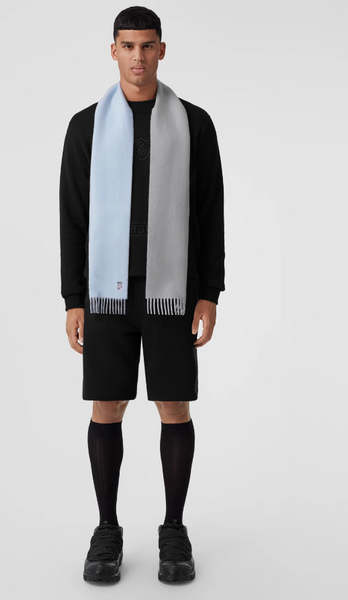香港現貨 Burberry Unisex 雙面頸巾