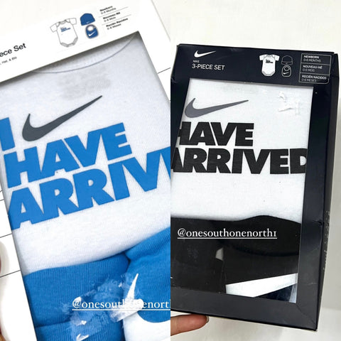 香港現貨 I have arrived Nike Gift Set 0-6M (3 items)