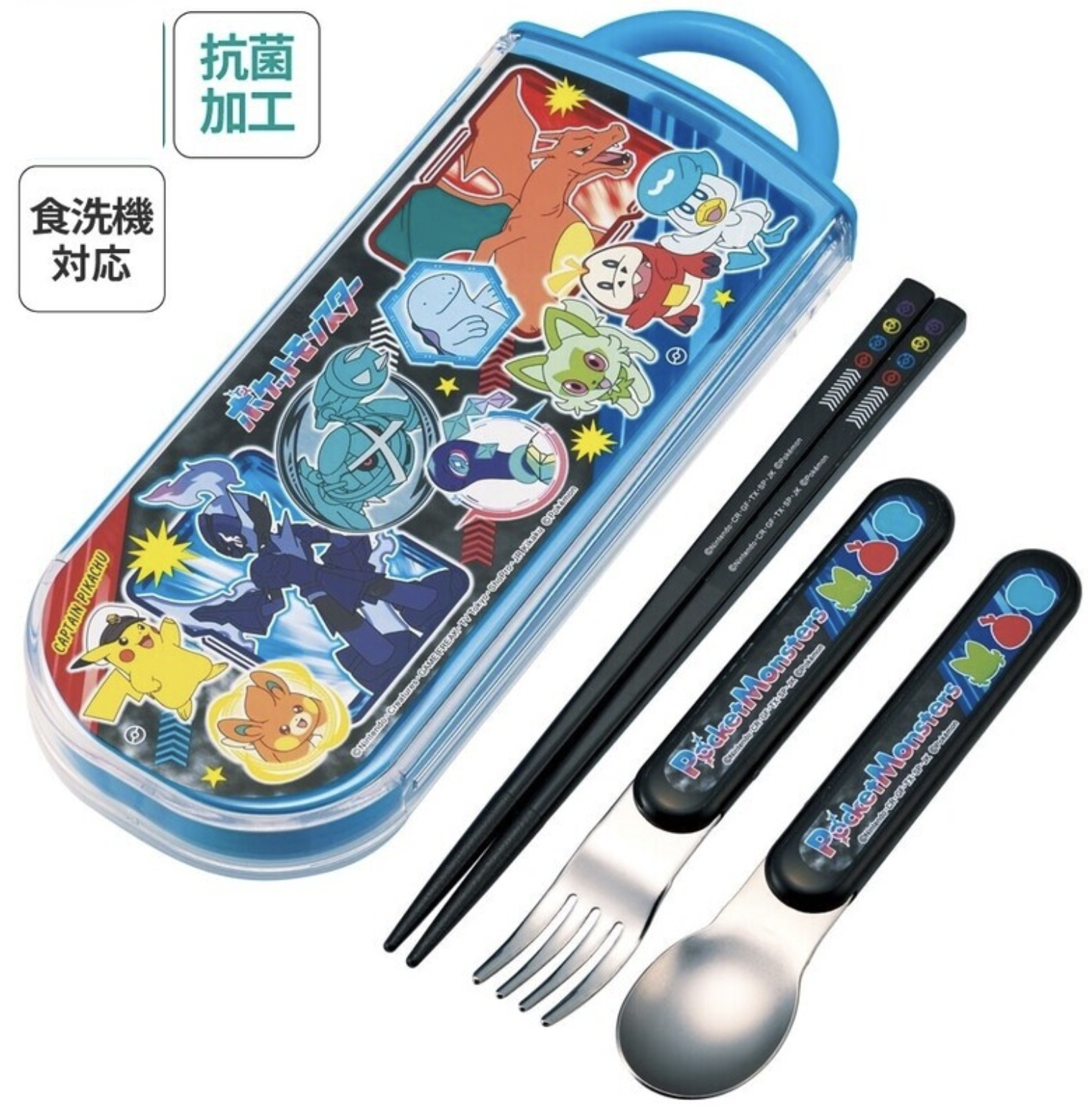 set002 香港現貨 Pokémon 寵物小精靈 便當餐具 日本製造