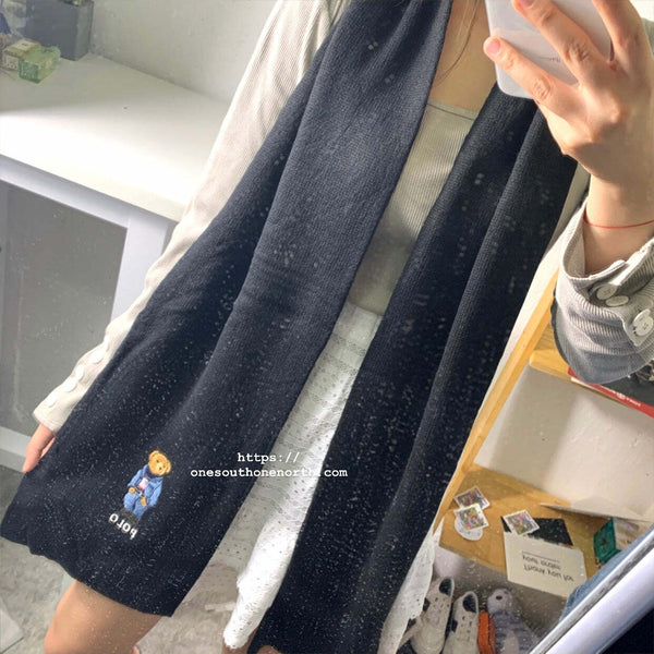 香港現貨 Polo Ralph Lauren Bear Cold Weather Scarf