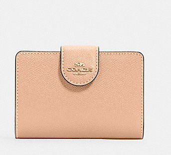 香港現貨 Coach Medium Corner Zip Wallet