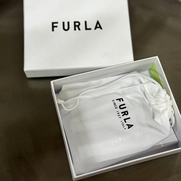 Furla204 香港現貨 防刮皮 禮盒黑色經典卡包 卡套 【平行進口】