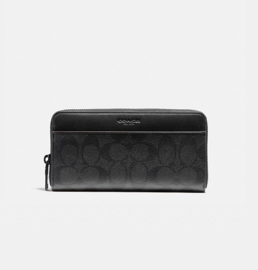 Coach145 香港現貨 Coach Accordion Wallet In Signature Canvas