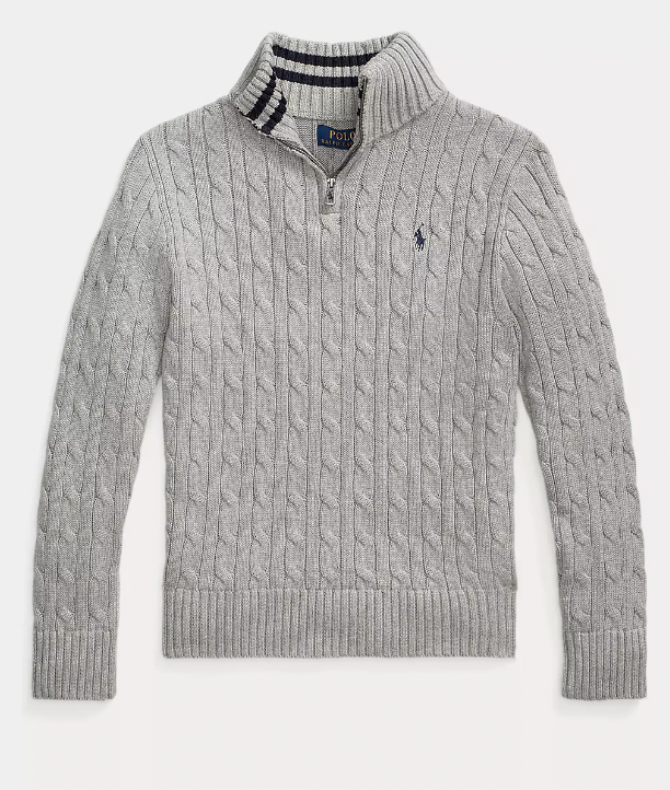 香港現貨 Polo Ralph Lauren Kids Big Boys Zip Sweater Size L