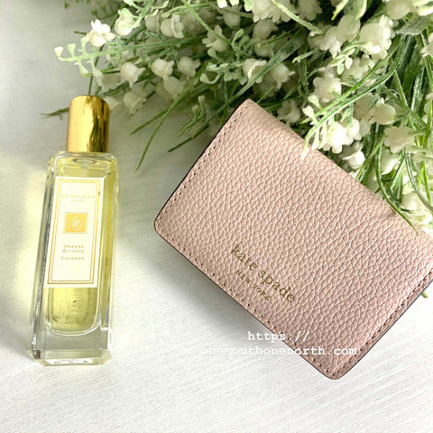 香港現貨 Kate Spade Plain Leather Folding Wallets