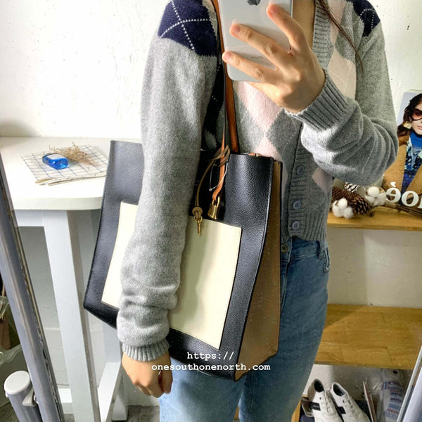 香港現貨 Marc Jacobs Grind Colorblocked Tote Bag