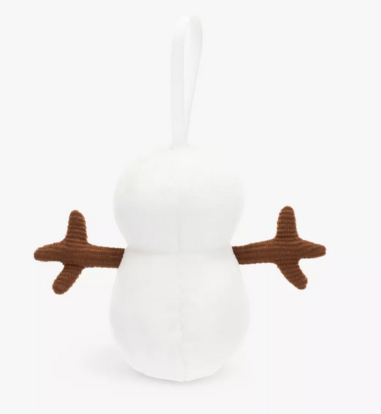 jelly030 Festive Folly Snowman Christmas hanging decoration 9cm