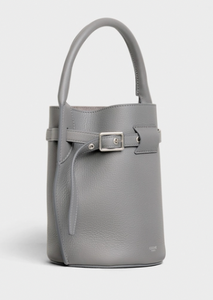 香港現貨 Big Bag Nano Bucket In Supple Grained Calfskin Grey (with dust bag)
