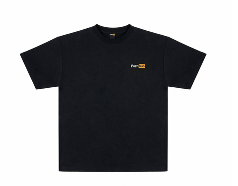 香港現貨 Porn hub 細Logo Tee M size