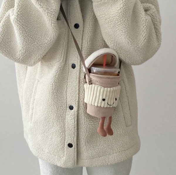 香港現貨 JellyCat Coffee crossbody bag