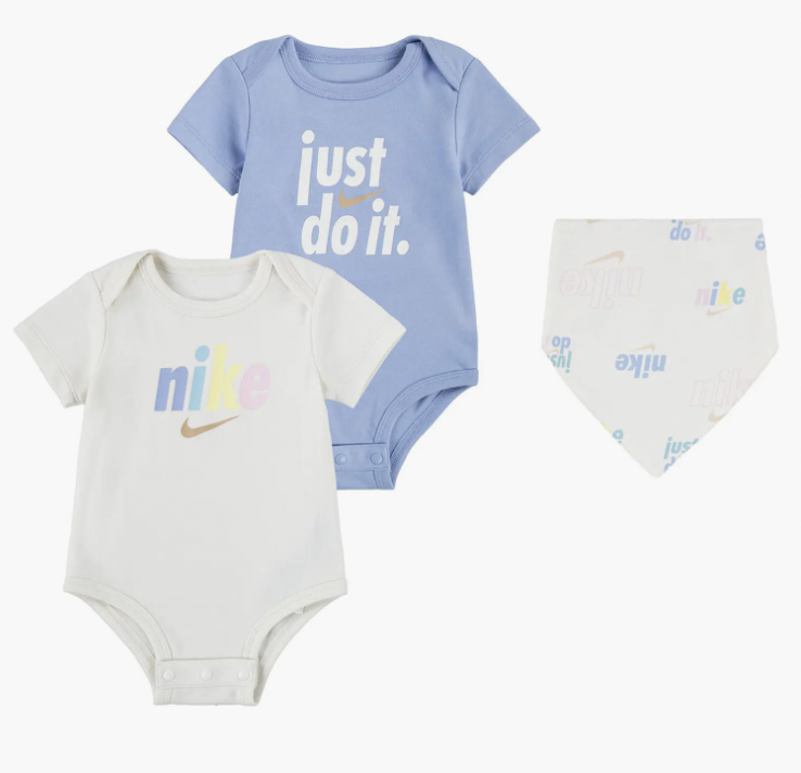 nike012 香港現貨 Nike bodysuit x 2 + bib x 1 (no box) 9M