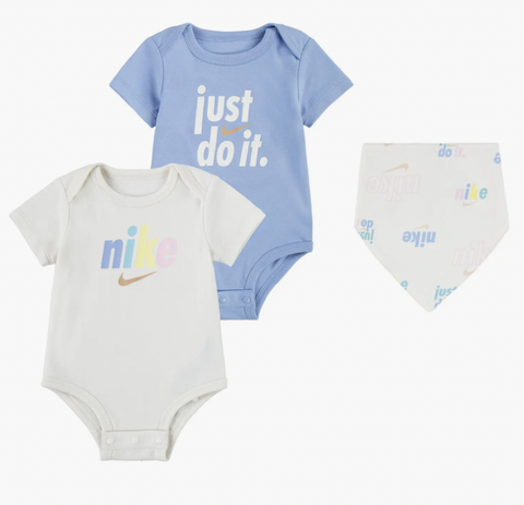 nike012 香港現貨 Nike bodysuit x 2 + bib x 1 (no box) 9M