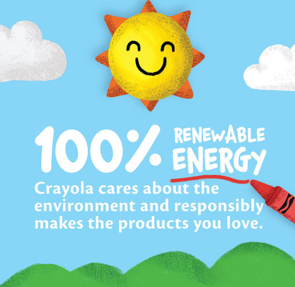 Cra001 美國製造 Crayola crayons 24枝葉24色蠟筆套裝 老師都推介 粗用不心疼 【Parallel Import】