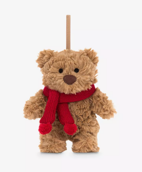 jelly031 Bartholomew Bear Christmas hanging decoration 12cm
