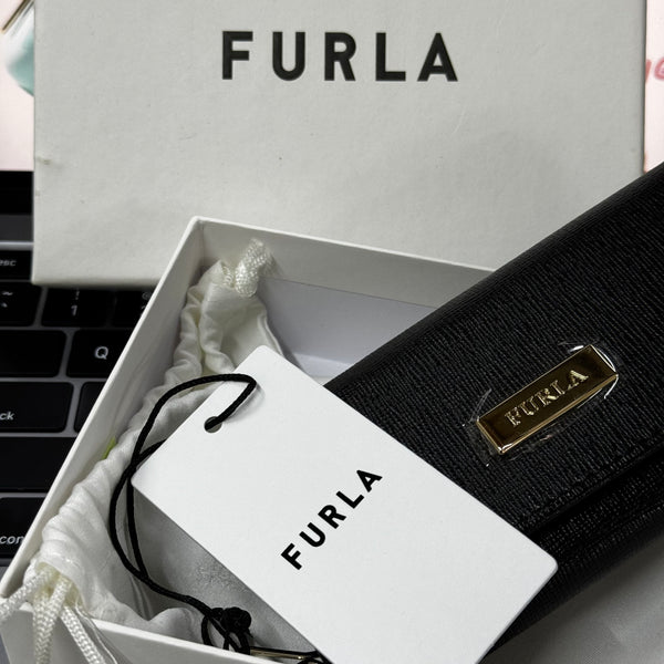 Furla209 香港現貨 禮盒 黑色 鑰匙包