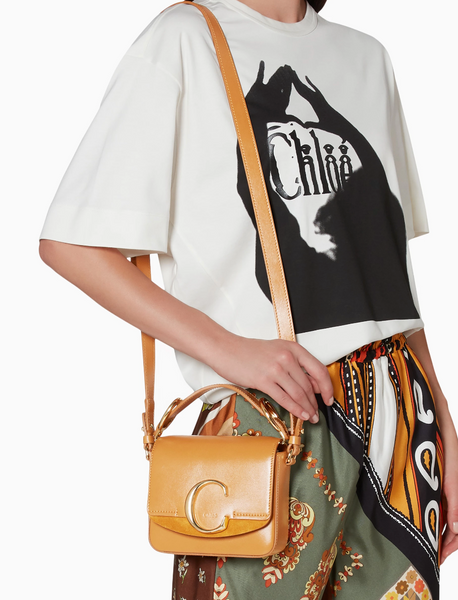 香港現貨 Chloe Mini C bag, autumnal brown