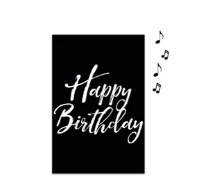 香港現貨 停不到 黑色錄音 Birthday Card