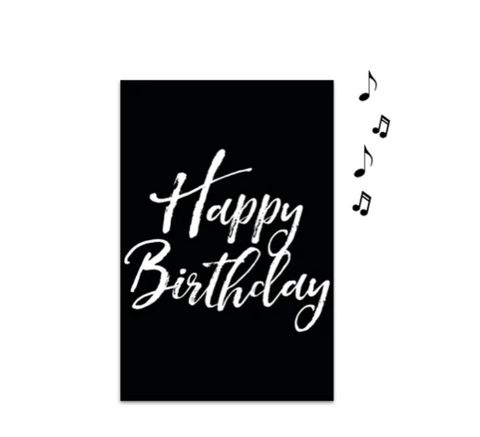 香港現貨 停不到 黑色錄音 Birthday Card