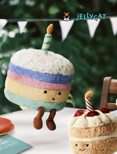 香港現貨 Jellycat  Rainbow Birthday Cake 26cm