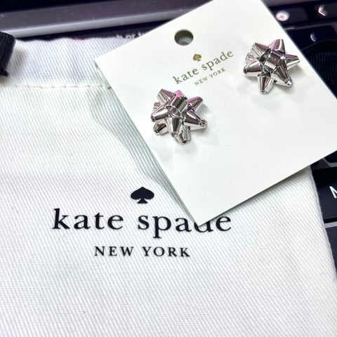 香港現貨 kate spade bourgeois 蝴蝶結 銀色