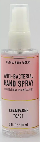 bbw142 bath and body works anti bacterial hand spray champagne toast