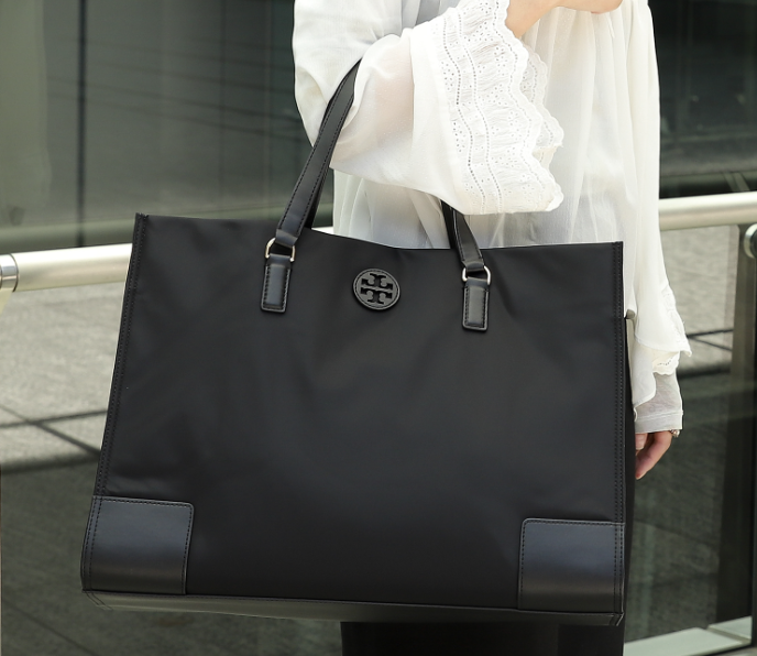 Tory330 香港現貨 Tory Burch Ella Black Nylon Tote