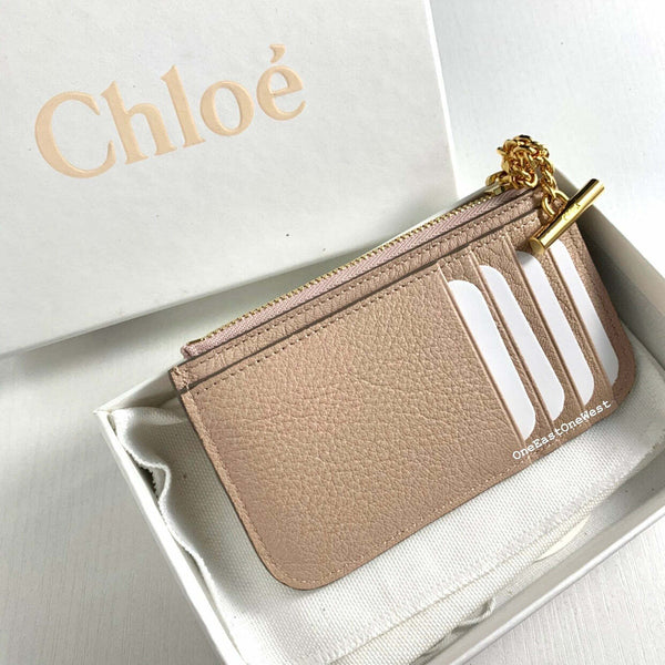 香港現貨 Chloe Drew textured-leather cardholder